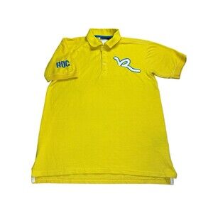 ROCAWEAR Boys Yellow Polo Shirt Collard Short Sleeve XL (18-20) Big R Streetwear